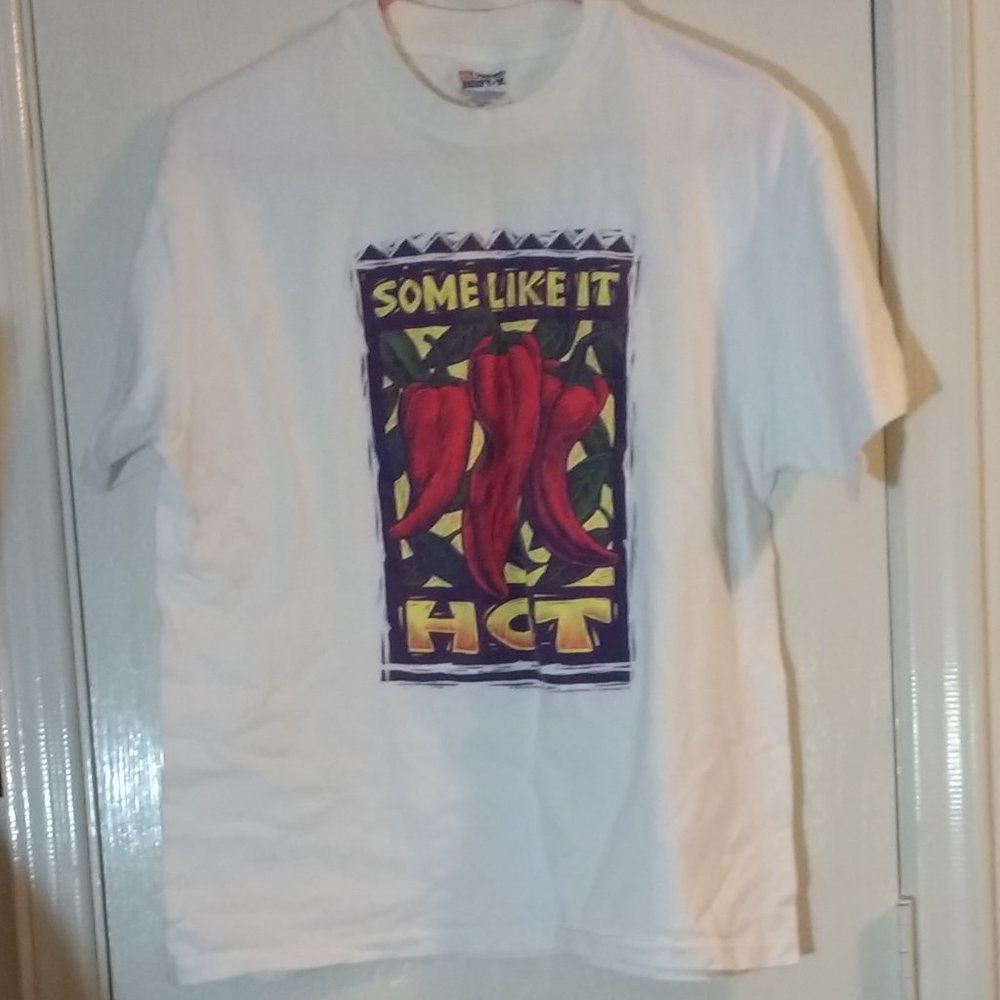 Vintage White Short Sleeve T-Shirt "Some Like It Hot" Large